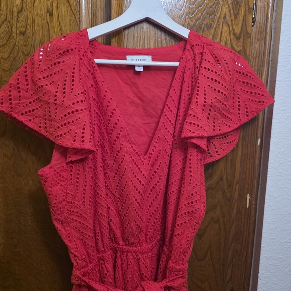 NWOT Evereve Daisy Eyelet Dress Size XL - Picture 10 of 12